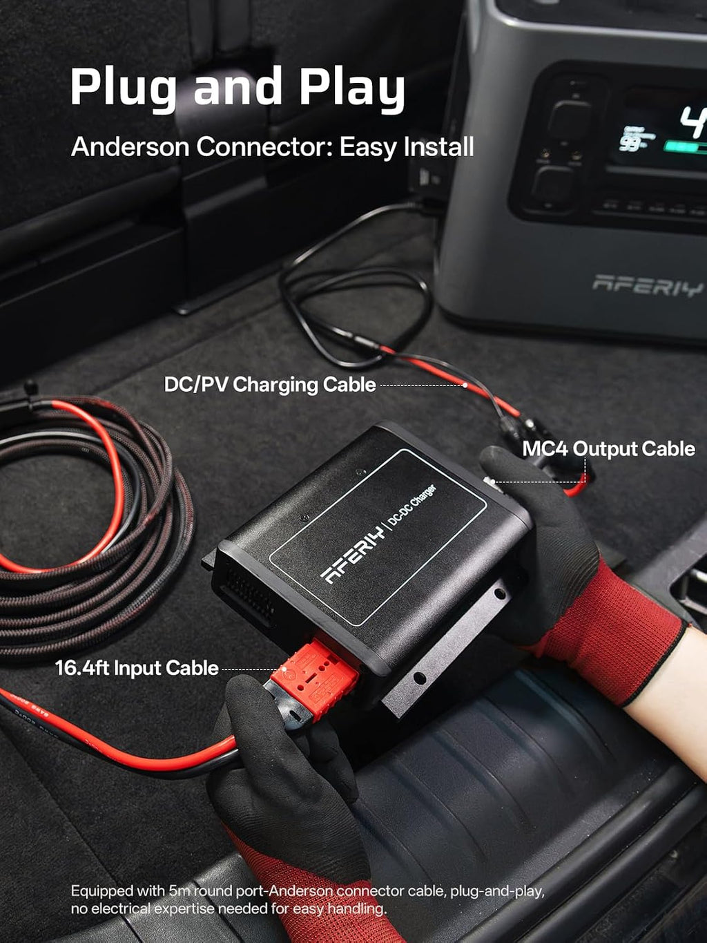 AFERIY 3840Wh 3600W Portable Power Station + DC600 580W Alternator Charger, Solar Generator Bundle for Home Backup, Camping, RV Trips (Items Shipped Separately)