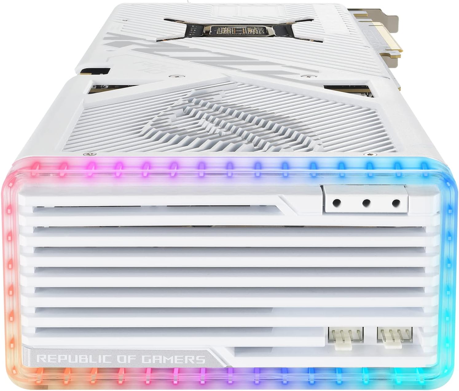 ASUS ROG Strix GeForce RTX™ 4080 Super White OC Edition Gaming Graphics Card (PCIe 4.0, 16GB GDDR6X, DLSS 3, HDMI 2.1a, DisplayPort 1.4a, Vapor Chamber, Power Sensing, Aura Sync)
