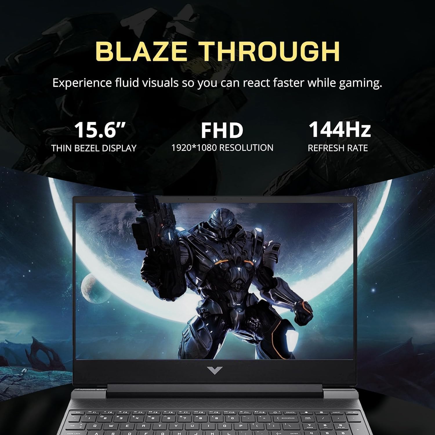 HP Victus 15.6 Ryzen 5 Premium Gaming Laptop, 15.6' FHD 144Hz, Ryzen 5 7535HS (Beats i5-13420H), AMD Radeon RX 6550M (Beats GeForce RTX 3050), 64GB RAM, 1TB SSD, W11P, with 512GB External SSD Bundle
