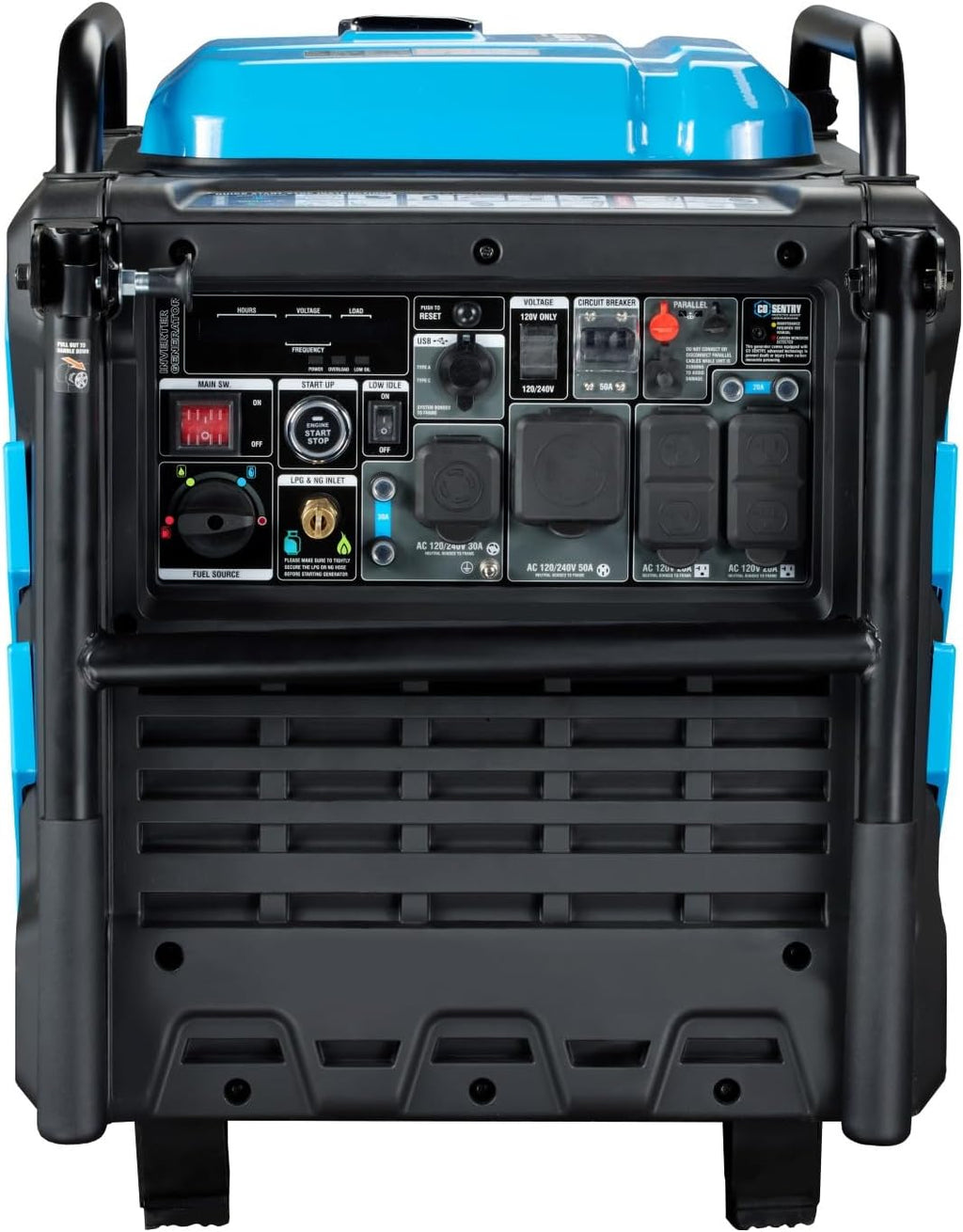 Pulsar PGD105TiSCO Tri Fuel Inverter Generator,10500-Watt Tri Fuel Gasoline Propane Natural Gas Portable 50A Generator with Remote Start, CARB Compliant