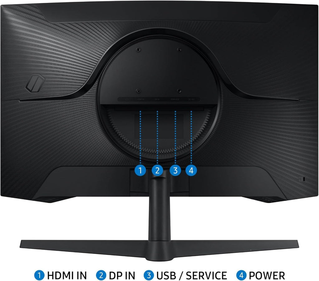 Samsung 27' Odyssey G5 QHD(2560x1440) 165Hz 1ms Curved Gaming Monitor | 1000R Curve, AMD FreeSync, HDR10, Eye Saver Mode,W/Hdmi