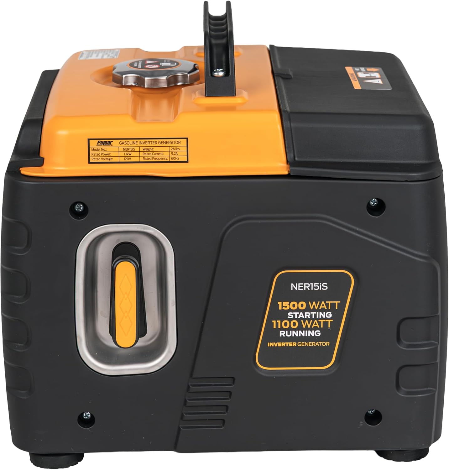 Pulsar 1500 Watt Portable Quiet Inverter Generator Gas Powered, Small Ultra Lightweight Quiet Generator for Camping, Tailgating, Home Backup