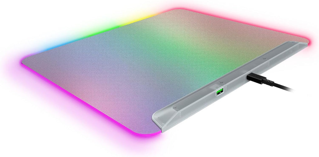Razer Firefly V2 Pro Fully Illuminated RGB Gaming Mouse Mat: Backlit Design - 15 Zone Chroma Lighting - USB 2.0 Port - Detachable USB Type C Cable - Micro Textured Surface - Anti Slip Base