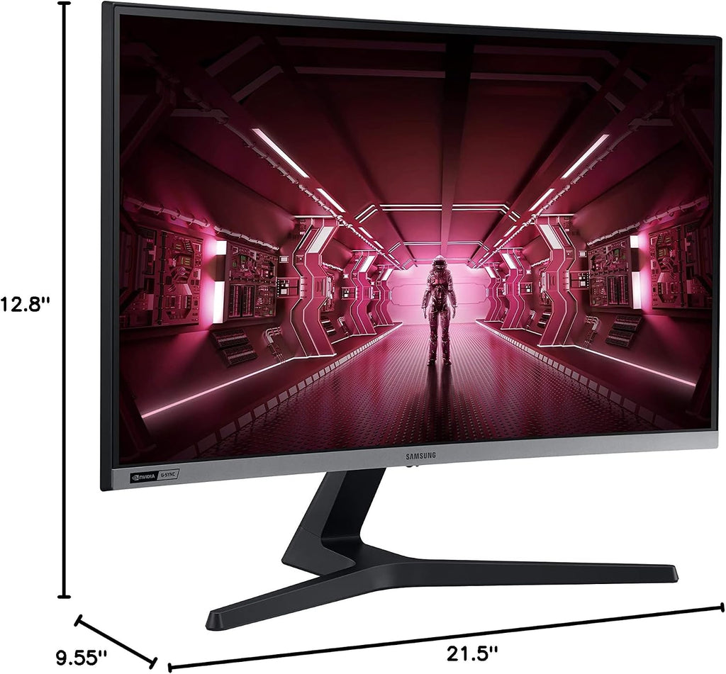 SAMSUNG 24' FHD 1080p CRG5 Curved Gaming Monitor, 144Hz, 4ms, Exclusive Gamer Settings, AMD Radeon FreeSync, Eye Saver Mode, 3000:1 Contrast Ratio, Black