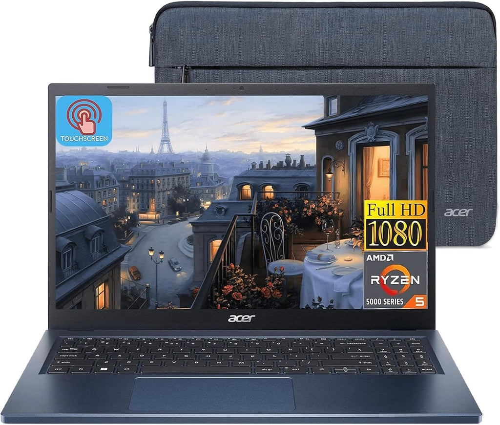 acer 2023 Aspire 3 Touchscreen Laptop, 15.6' FHD IPS Display, AMD Ryzen 5 7520U Processor (Beats i7-1165G7), 8GB DDR5 RAM, 1TB SSD, AMD Radeon Graphics, Wi-Fi 6, Windows 11 Home