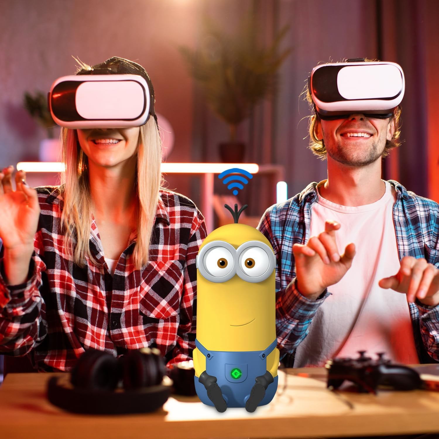 Davolink Minions Series WiFi 6 / 6E Gaming Router WiFi Extender Dual & Tri-Band Gigabit Wireless Internet Mesh System Fast 8K Streaming Low Latency WPA3 Secure Home Wi-Fi (Kevin)