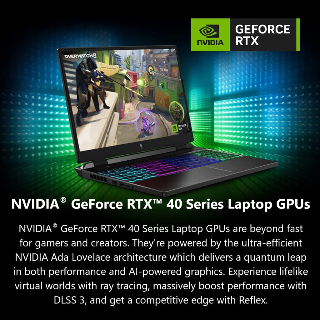 acer Nitro 16 Gaming Laptop | AMD Ryzen 7 7840HS OctaCore CPU | NVIDIA GeForce RTX 4050 Laptop GPU | 16' WUXGA 165Hz IPS Display | 16GB DDR5 | 1TB Gen 4 SSD | WiFi 6E | RGB Backlit KB | AN16-41-R6WV