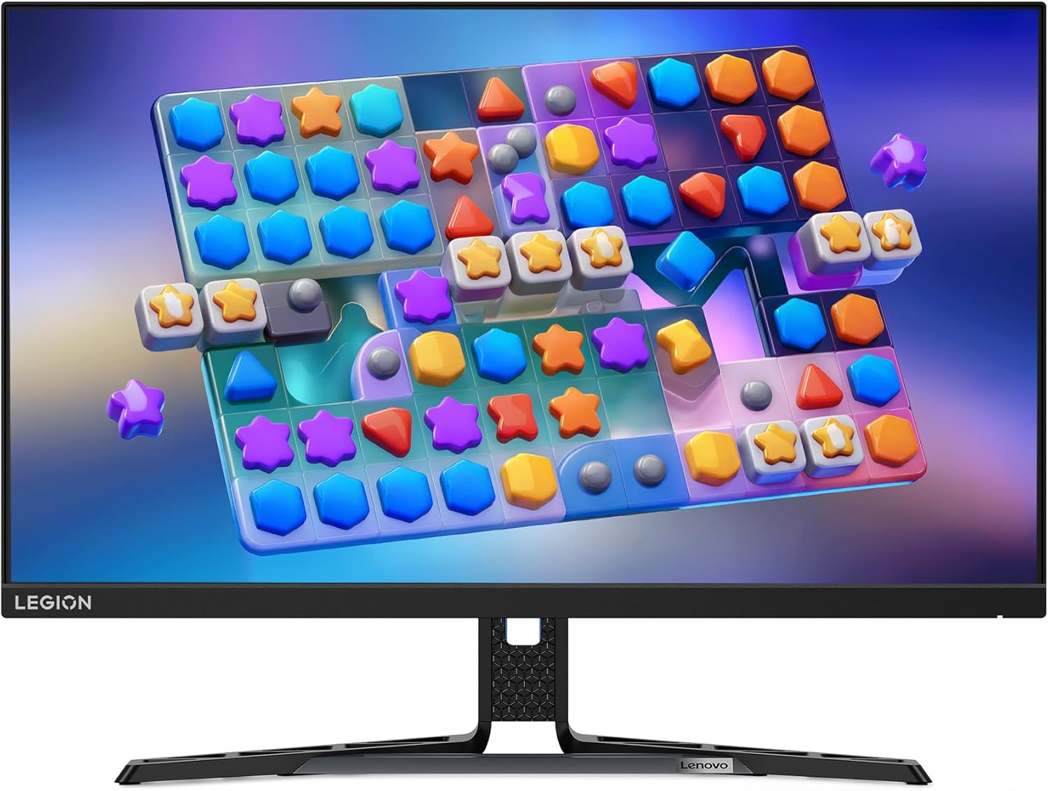 Lenovo Legion Y27h-30 Monitor - Gaming Monitor - 27' QHD Display - Overclocked 180z Refresh Rate - Lenovo Artery Software - AMD FreeSync™ Premium - 0.5ms MPRT - Raven Black NearEdgeless Design