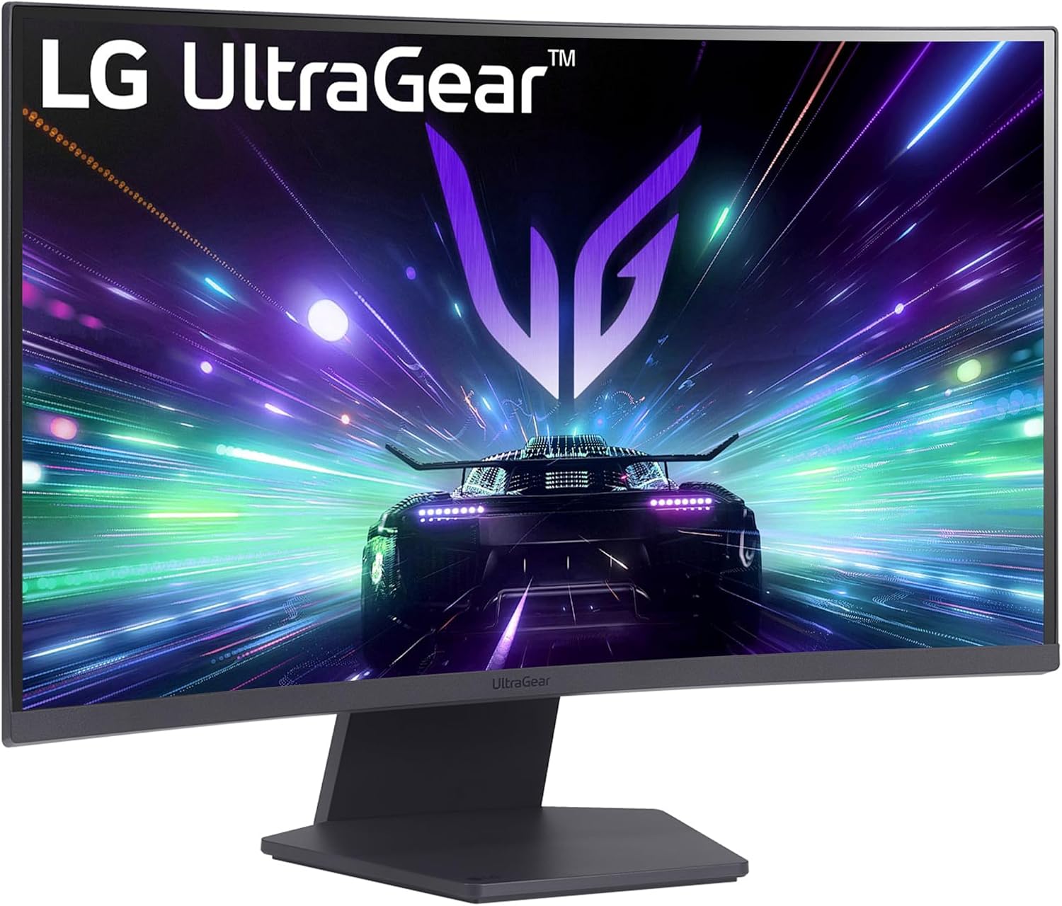 LG 27GS60QC-B Ultragear Monitor, 27 Inch QHD, 2560 x 1440, VA Panel, 16:9, HDMI, 1ms, 180Hz, FreeSync, Universal Connectivity, Color Purple Gray