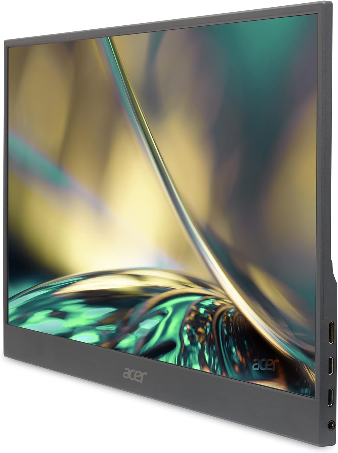 acer Portable Monitor PM161Q Abmiuuzx 15.6' Full HD 1920 x 1080 IPS Ultra Slim Design Premium Cover I External Monitor for Laptop PC Mac I 2 x USB 3.1 Type-C Ports, 1 x Mini HDMI, 1 x Micro USB