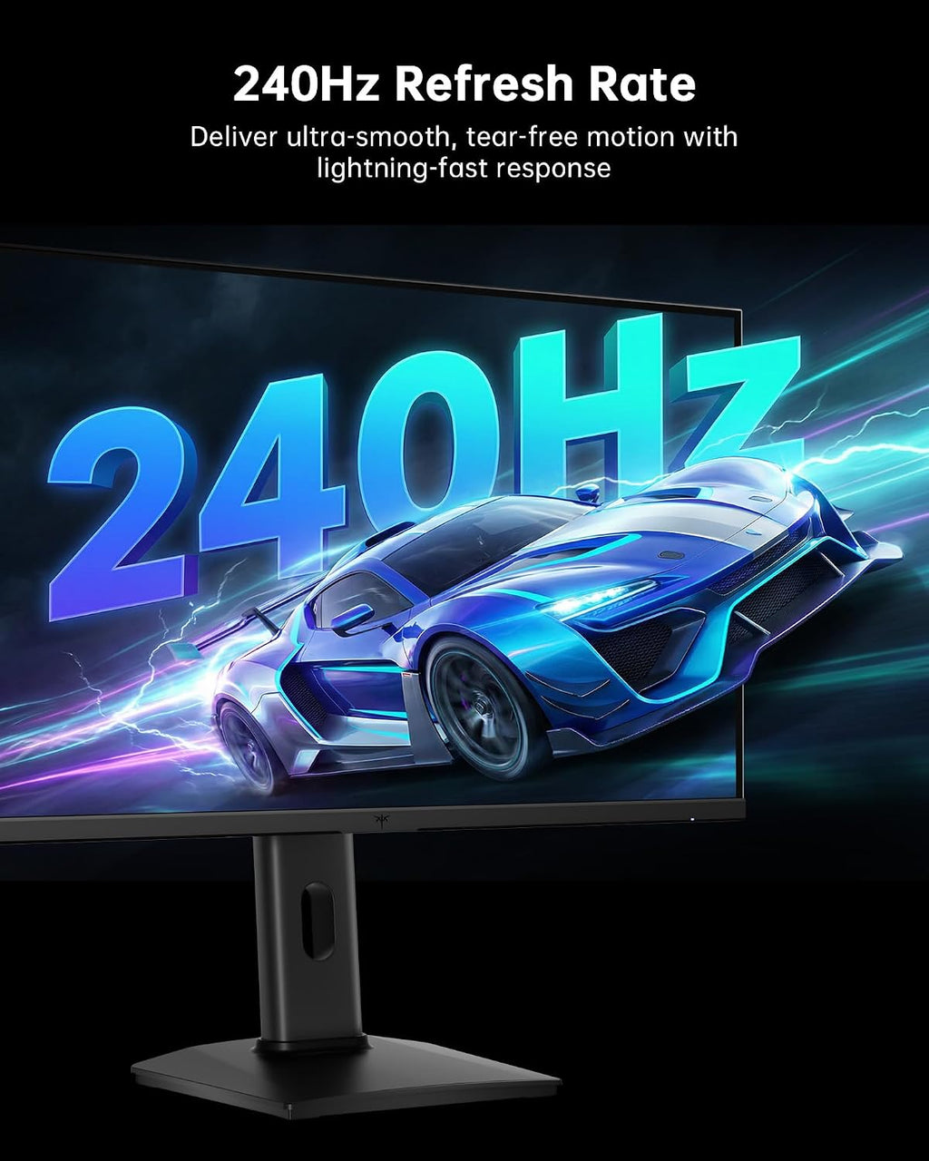 KTC 24.5 Inch 240Hz Gaming Monitor, FHD Computer Monitor Vertical 1080P, Fast IPS Panel, 1ms MPRT, Adaptive Sync, 94% DCI-P3, HDR 400, HDMI DP Ports, Tilt/Pivot/Height Adjustment, VESA Mount, H25T7-3
