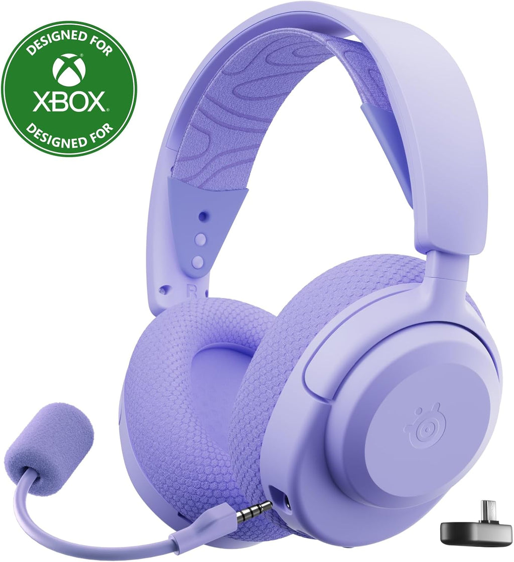 SteelSeries Arctis Nova 3X Wireless Multi-Platform Gaming Headset — Mobile App Control — 40 HR Battery — Neodymium Magnetic Drivers — 2.4GHz/Bluetooth — Xbox, PS5, PC, Switch, Mobile — Lavender