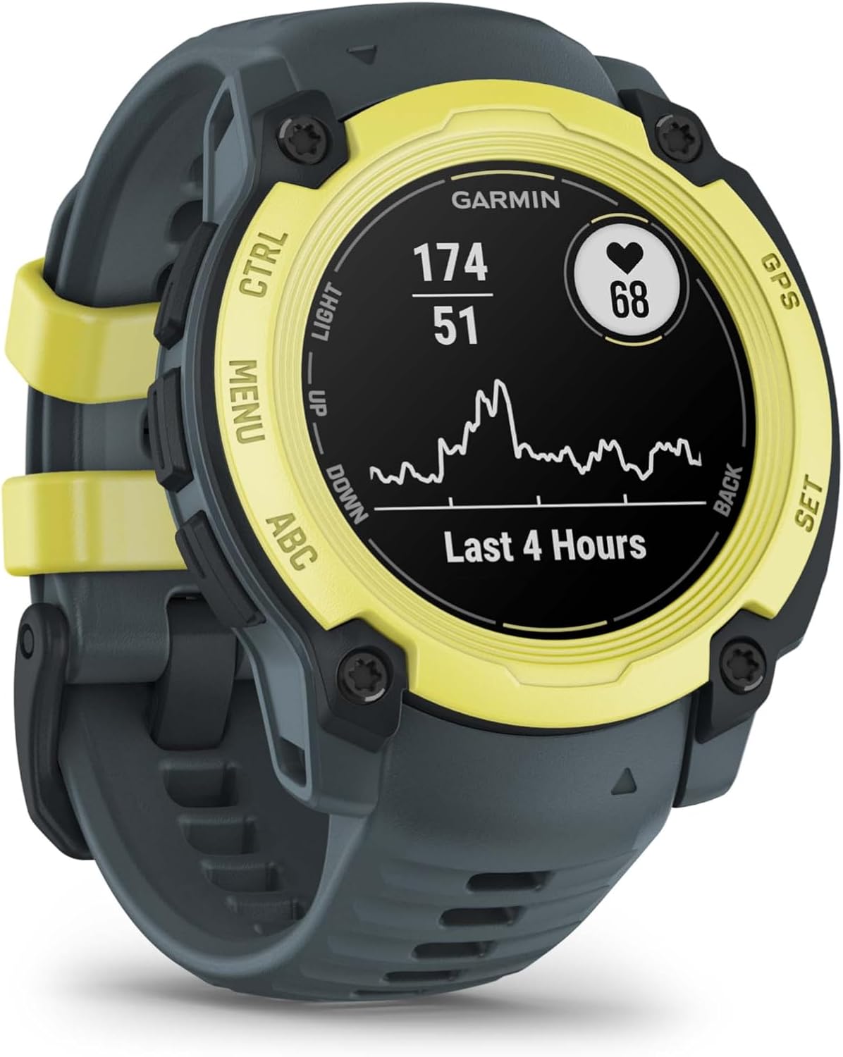 Garmin Instinct E 40 mm, Rugged Outdoor GPS Smartwatch, 24/7 Health Monitoring, Wrist-Based Heart Rate, Up to 14 Days of Battery Life, Electric Lime with Twilight Band Bundle