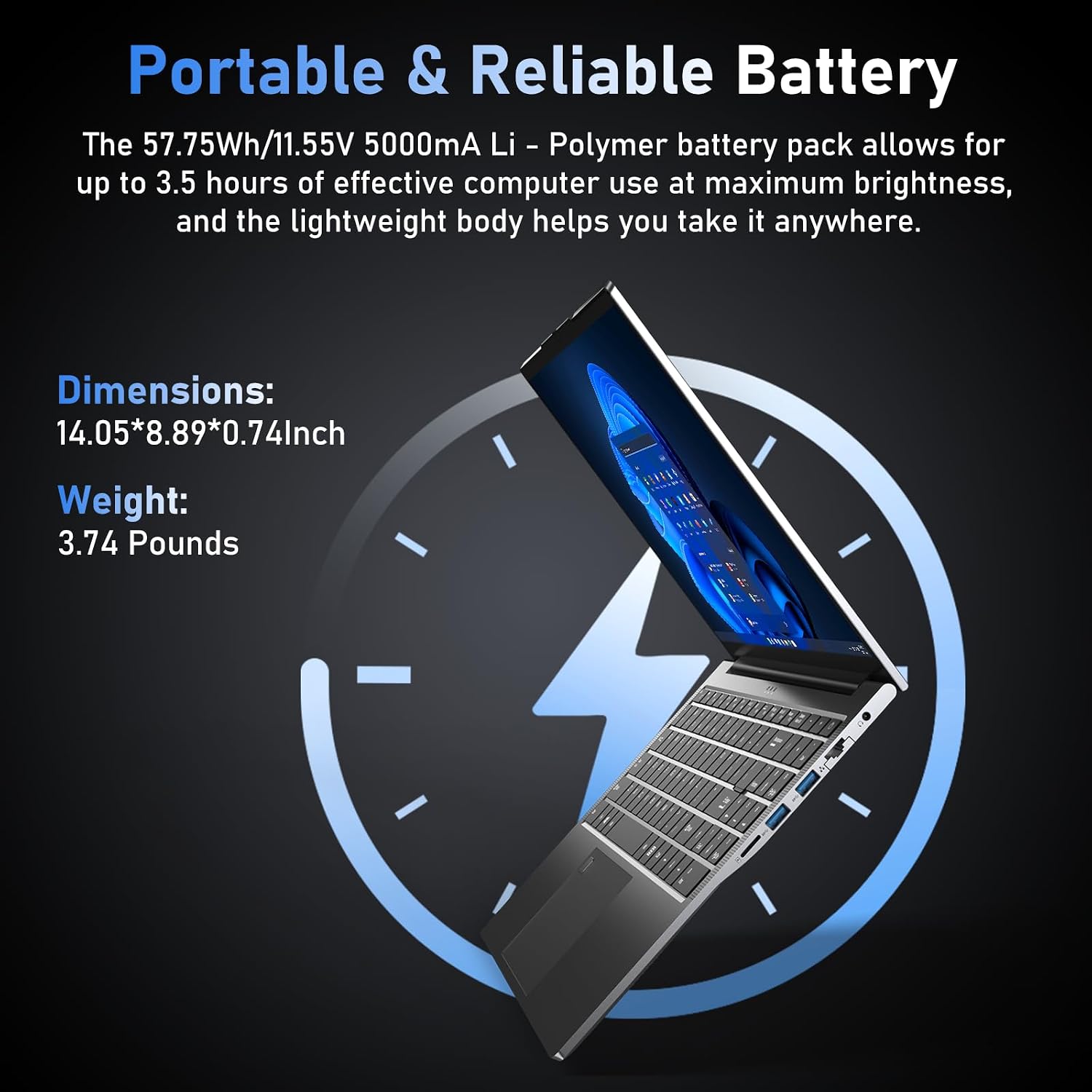 Gaming Laptop Computer, 15.6 Inch Lap Top PC Windows 11 Pro 2026, i9-11900H Processor(up to 4.9Ghz), 16GB RAM 1TB SSD, 1920 * 1080 IPS Display, Office 365, Backlit Keyboard, 57.75Wh Battery