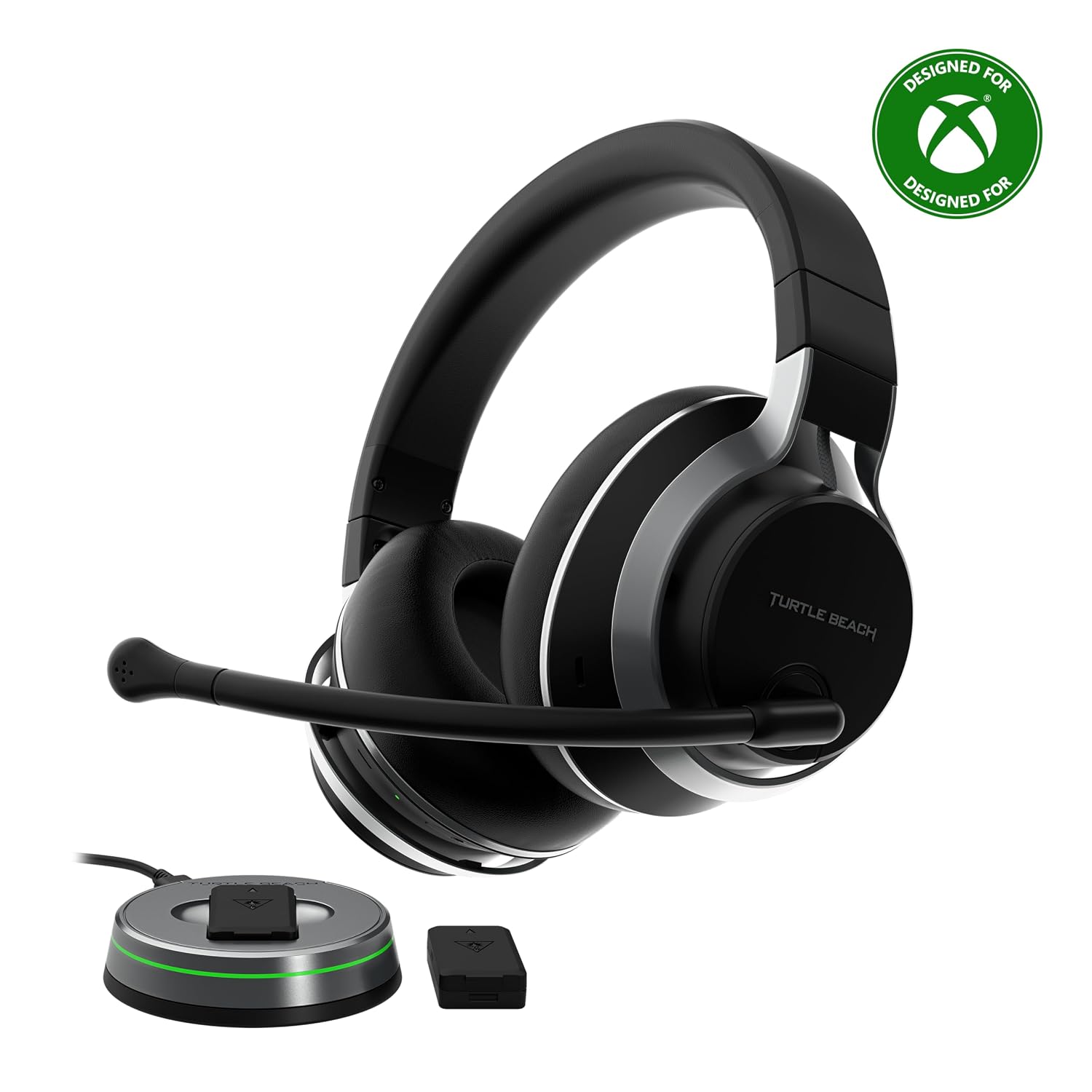 Turtle Beach Stealth Pro Multiplatform Wireless Noise-Cancelling Gaming Headset for Xbox Series X|S, Xbox One, PS5, PS4, PC, Mac, Mobile – Swappable Batteries – Black