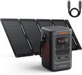 Jackery Explorer 240D Power Bank and 40W Solar Panel (80,000mAh), LiFePO4 Battery Portable Power Station, USB-C Cable Included,200W DC Output,1-Hour Fast Charging, Compact for Outdoor, Camping, Travel