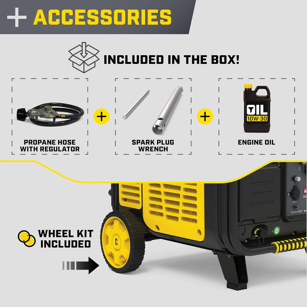 Champion Power Equipment 11,000-Watt Electric Start Dual Fuel Home Backup Portable Inverter Generator with Quiet Technology and CO Shield