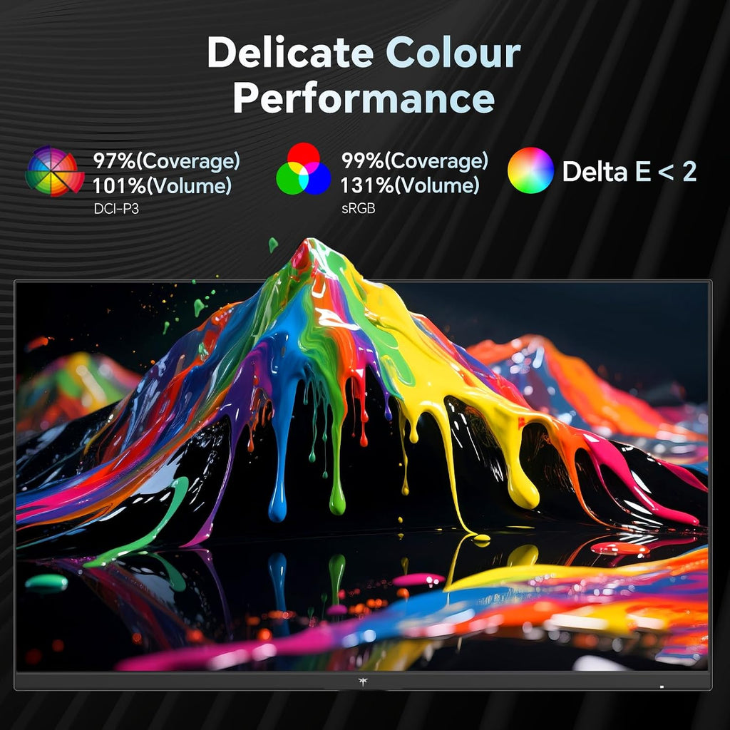 KTC 27 Inch 2K 200Hz Gaming Monitor, QHD 1440P White Monitor with Built-in Speakers, Up to 210Hz, Fast IPS, Adaptive Sync, HDR400, Height/Tilt/Swivel/Pivot Vertical Monitor, H27T6