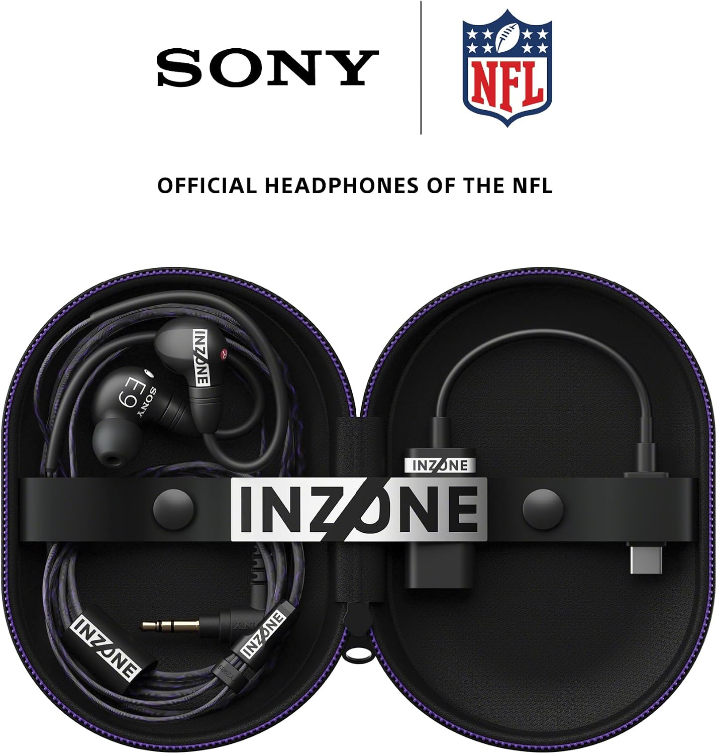 Sony INZONE E9 Wired in-Ear Monitor for Gaming, Tuned for FPS Games, Sound Isolating Earbuds, Comfortable Fit, Low Profile Design, 360 Spatial Sound, Case Included, Developed with Fnatic, Black