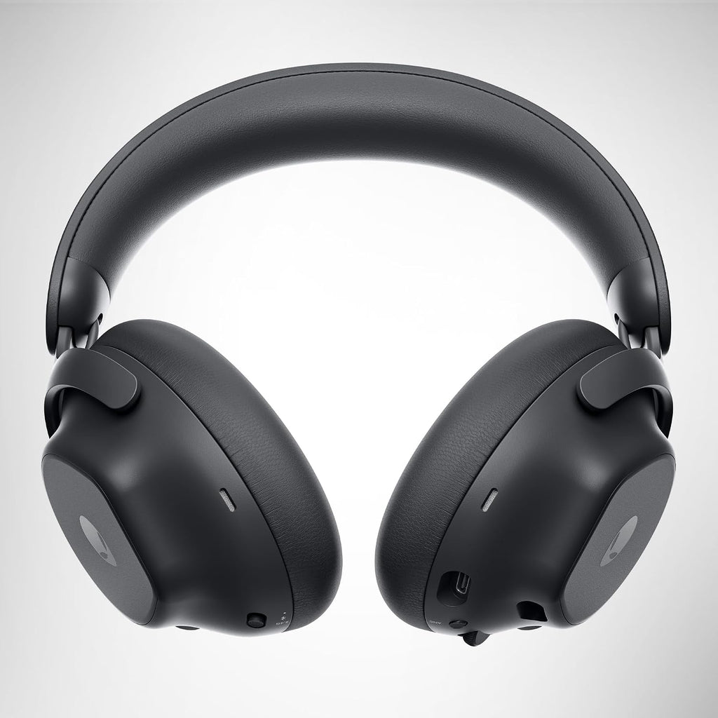 Alienware Pro Wireless Gaming Headset - Wired/Wireless, Bluetooth 5.3, 15 Minute Fast Charging, Audio Output 20 Hz, Battery Talk Time (ANC on) Up to 24 Hrs (Bluetooth), Dark Side of The Moon