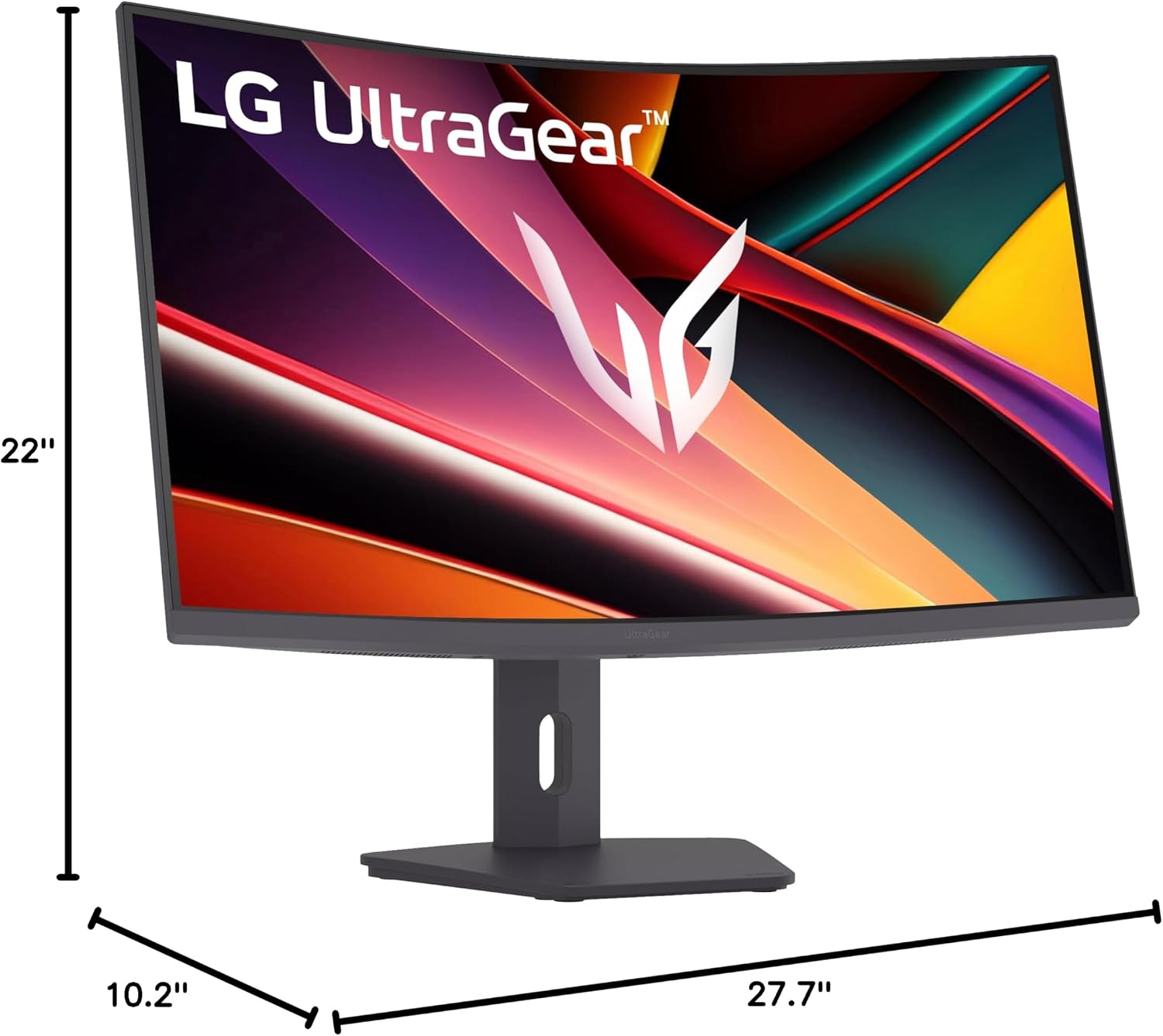 LG 32G600A-B 32-inch Ultragear QHD (2560 x 1440) Curved Gaming Monitor, 180Hz, 1ms, AMD FreeSync, HDMI, DisplayPort, Tilt/Height/Swivel Adjustable Stand, Black