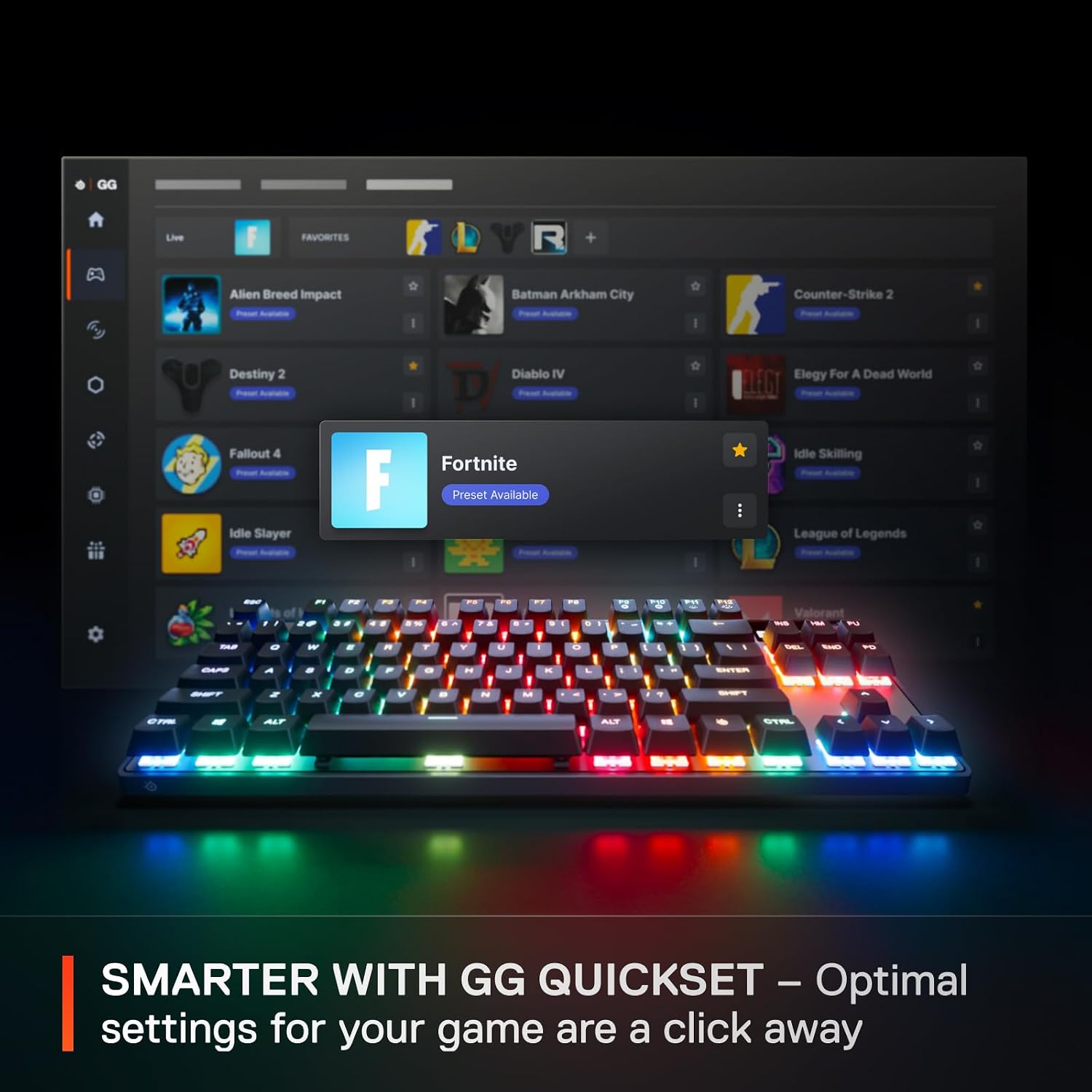 SteelSeries Apex Pro TKL Wireless Gen 3 OmniPoint 3.0 HyperMagnetic Switches — Adjustable Actuation — Rapid Trigger — Rapid Tap/SOCD — Dual Wireless — OLED (Renewed)