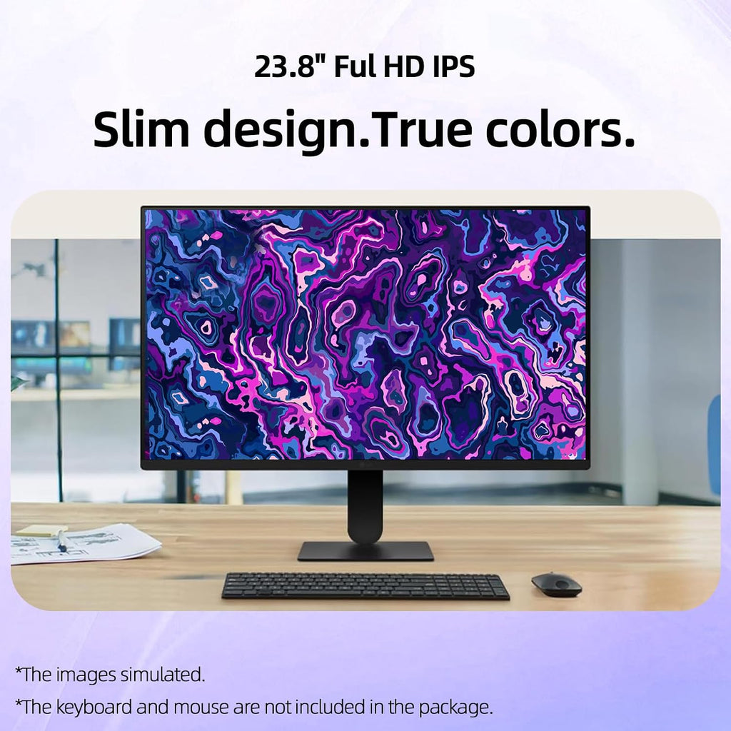 LG 24 inch FHD (1920 x 1080) IPS Computer Monitor, 120Hz, 5ms MBR, HDR10, Dynamic Action Sync, 99% sRGB, VGA, HDMI, Reader Mode, Flicker Safe, Virtually Borderless Design, Tilt Adjustable, Black