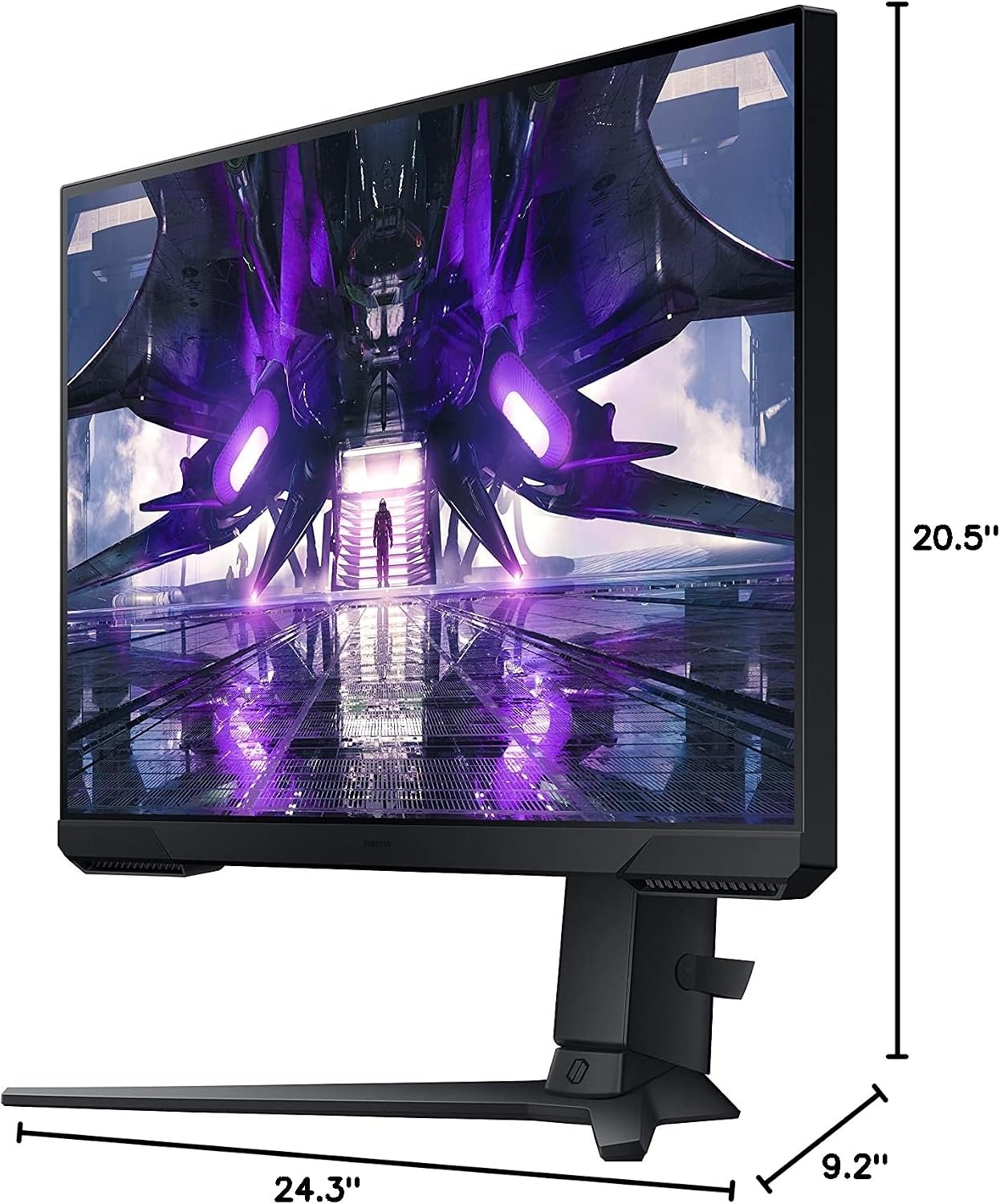 SAMSUNG 27' Odyssey G32A FHD 1ms 165Hz Gaming Monitor with Eye Saver Mode, Free-Sync Premium, Height Adjustable Screen for Gamer Comfort, VESA Mount Capability (LS27AG320NNXZA)