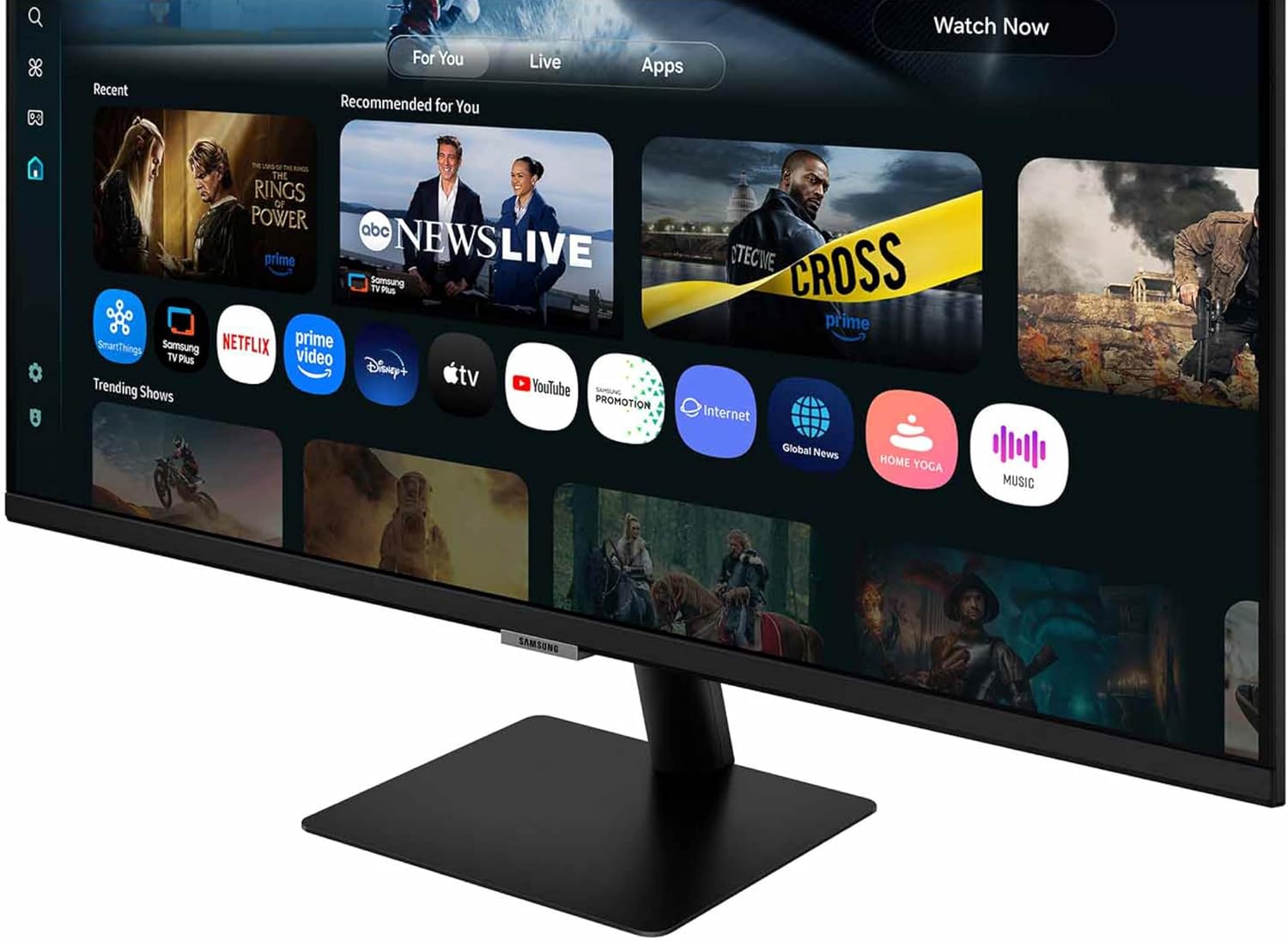 Samsung 32' Smart Monitor M7 (M70F) 4K UHD Display, Samsung Vision AI, Smart TV Apps, Gaming Hub, USB-C, HDMI and USB-A, Black, LS32FM702UNXZA, 2025