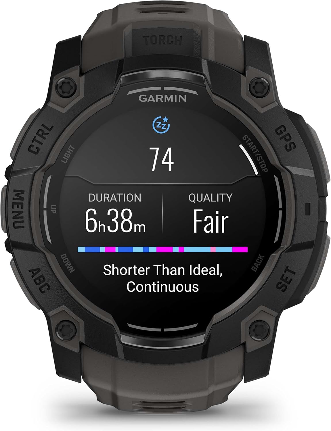 PlayBetter Garmin Instinct 3 AMOLED 50mm (Black/Charcoal) Rugged Outdoor GPS Smartwatch Gift Box Bundle - Metal Reinforced Bezel, Built-in Flashlight HD Screen Protectors, Wall Adapter & Case