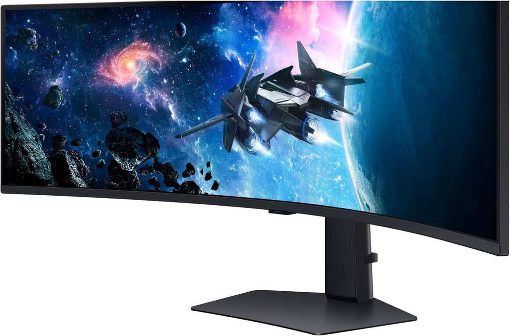 Samsung 49' Odyssey G9 Series DQHD 1000R Curved Gaming Monitor, 1ms(GtG), VESA DisplayHDR 1000, 240Hz, AMD FreeSync Premium Pro, Height Adjustable Stand, Ultrawide Screen, LS49CG954ENXZA, 2024
