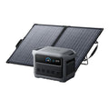 Anker SOLIX C1000 Gen 2 Portable Power Station with 100W Bifacial Solar Panel, 2,000W (Peak 3,000W) Solar Generator, Full Charge in 49 Min, 1,024Wh LiFePO4 Battery for Home, Power Outages, and Camping