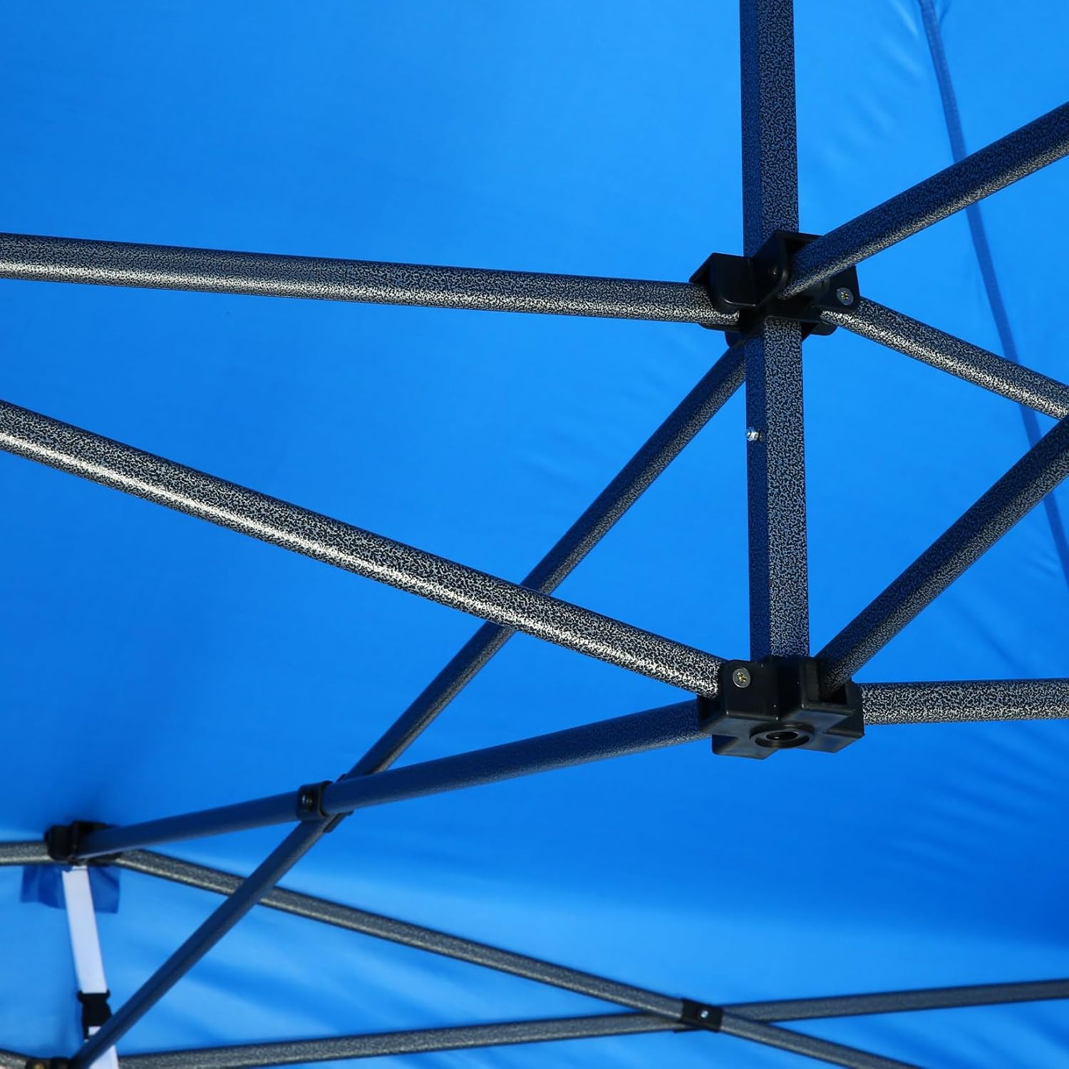COBIZI 10x10 Pop Up Canopy Without Sidewall,Heavy Duty Canopy UPF 50+ All Season Wind Waterproof Commercial Outdoor Wedding Party Tents for Parties Gazebo with Carry Bag(10 x 10 ft Dark Blue)