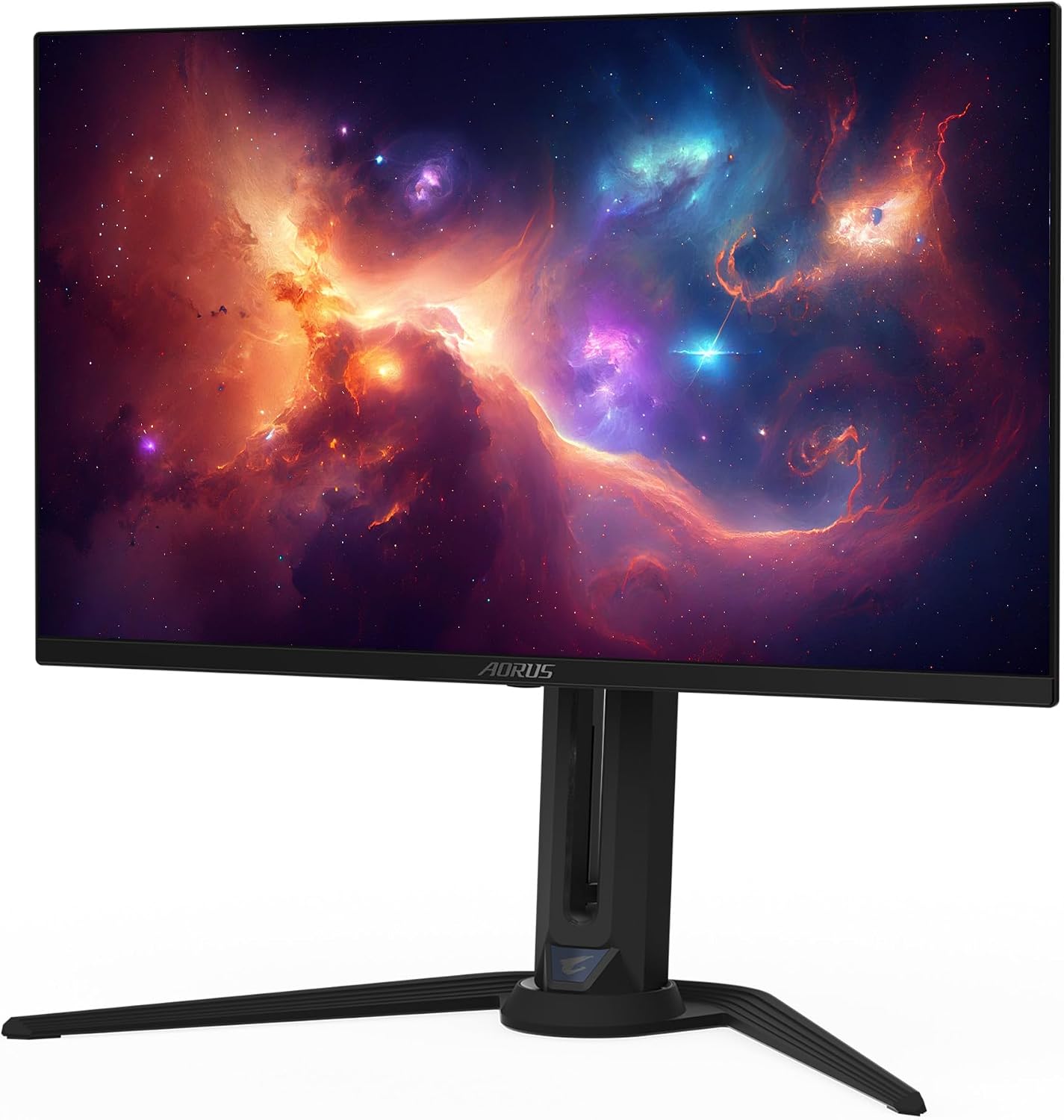 GIGABYTE - AORUS FO27Q2 (SA) - 27' QD-OLED Gaming Monitor - QHD 2560x1440-240Hz - 0.03ms GTG - AMD FreeSync Premium Pro - Type C KVM - HDMI, DP, Type C - Height Adjustable - Black