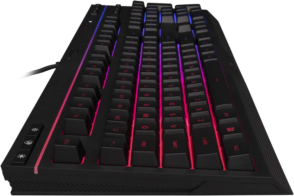 HyperX Cloud Alpha Gaming Headset - Dual Chamber Drivers - Durable Aluminum Frame - Detachable Microphone and HyperX Alloy Core RGB - Gaming Keyboard - Quiet & Responsive - 5-Zoned RGB Backlit Keys