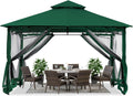 ABCCANOPY Gazebo 8x8 - Outdoor Patio Gazebos on Clearance with Mosquito Net for Parties, Backyard (Green)
