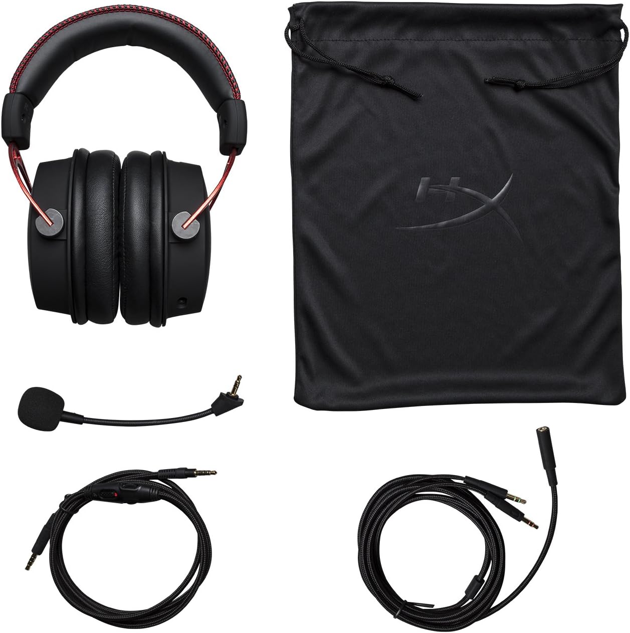 HyperX Cloud Alpha Gaming Headset - Dual Chamber Drivers - Durable Aluminum Frame - Detachable Microphone and HyperX Alloy Core RGB - Gaming Keyboard - Quiet & Responsive - 5-Zoned RGB Backlit Keys