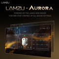 Lamzu Maya X Wireless Gaming Mouse, Ultra Lightweight 47g, Optical Switch, Maximum 30000 DPI, Symmetrical, MCU Nordic 52840, Dust-Proof Encoder, PAW3950 Sensor(Larger Maya) (White)