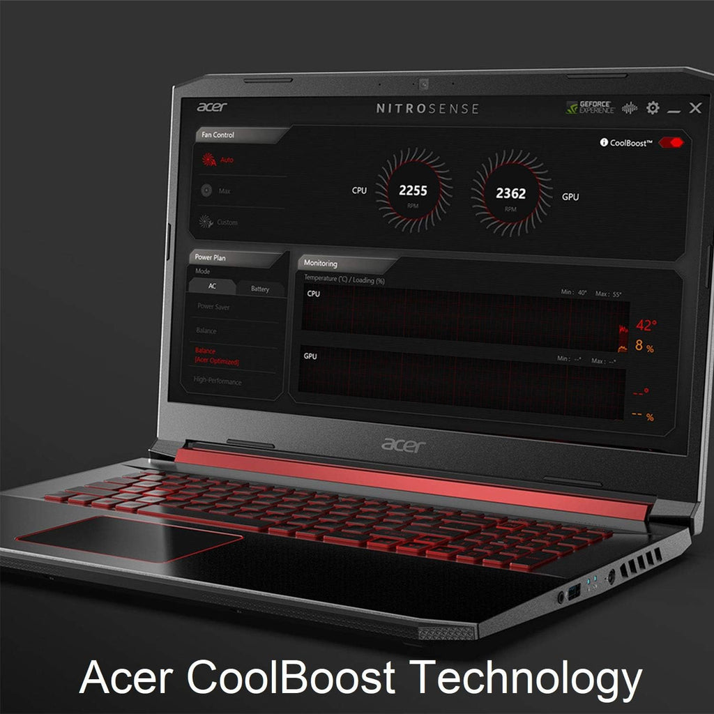 Acer Nitro 5 Gaming Laptop, 9th Gen Intel Core i7-9750H, NVIDIA GeForce RTX 2060, 15.6' Full HD IPS 144Hz Display, 16GB DDR4, 256GB NVMe SSD, Wi-Fi 6, Waves MaxxAudio, Backlit Keyboard, AN515-54-728C