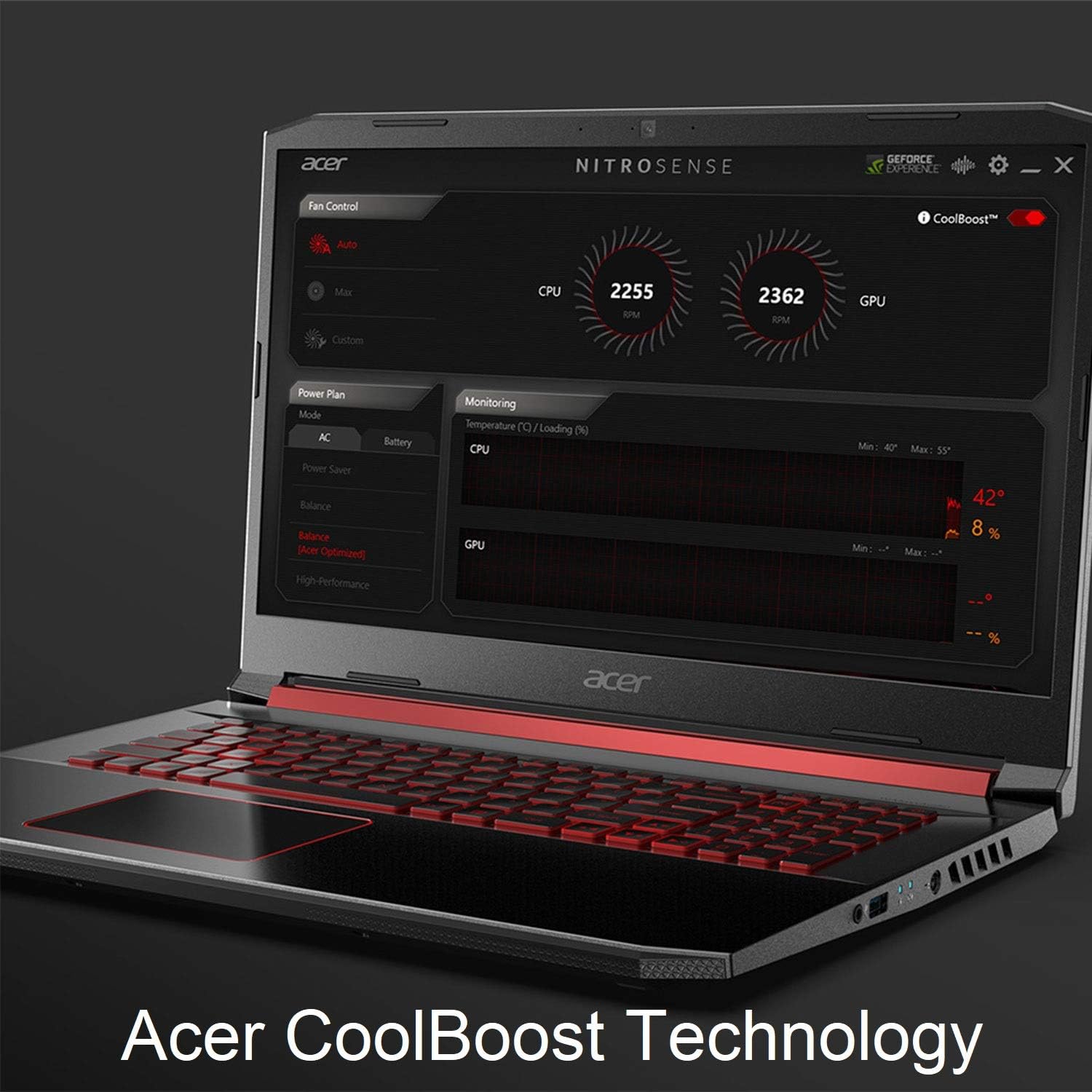 Acer Nitro 5 Gaming Laptop, 9th Gen Intel Core i7-9750H, NVIDIA GeForce RTX 2060, 15.6' Full HD IPS 144Hz Display, 16GB DDR4, 256GB NVMe SSD, Wi-Fi 6, Waves MaxxAudio, Backlit Keyboard, AN515-54-728C