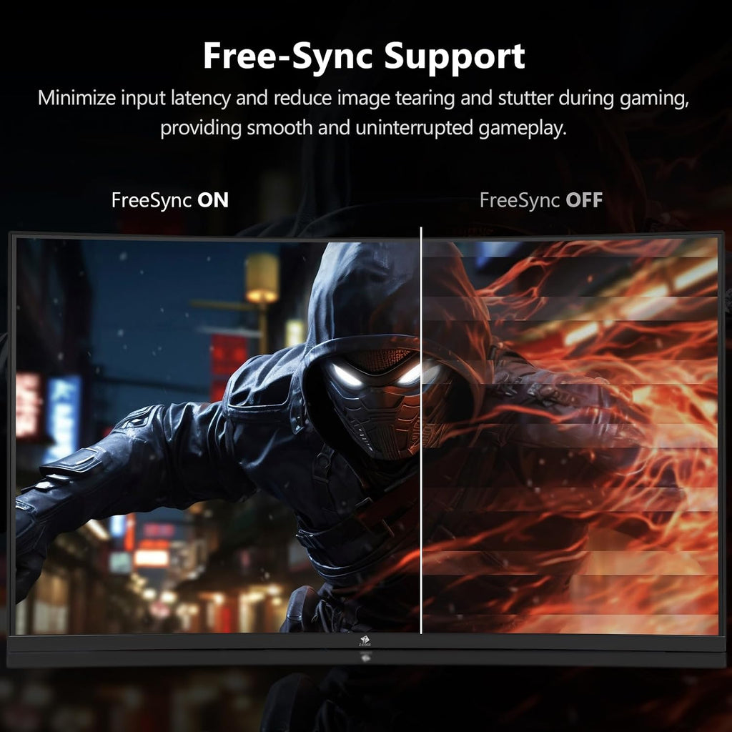 Z-Edge 32 inch Curved PC Gaming Monitor, FHD 1080P 240Hz Curved Monitor,1500R Computer Monitor, MPRT 1ms Monitor, FreeSync, Low Blue Light, UG32P 1X DP and 2X HDMI