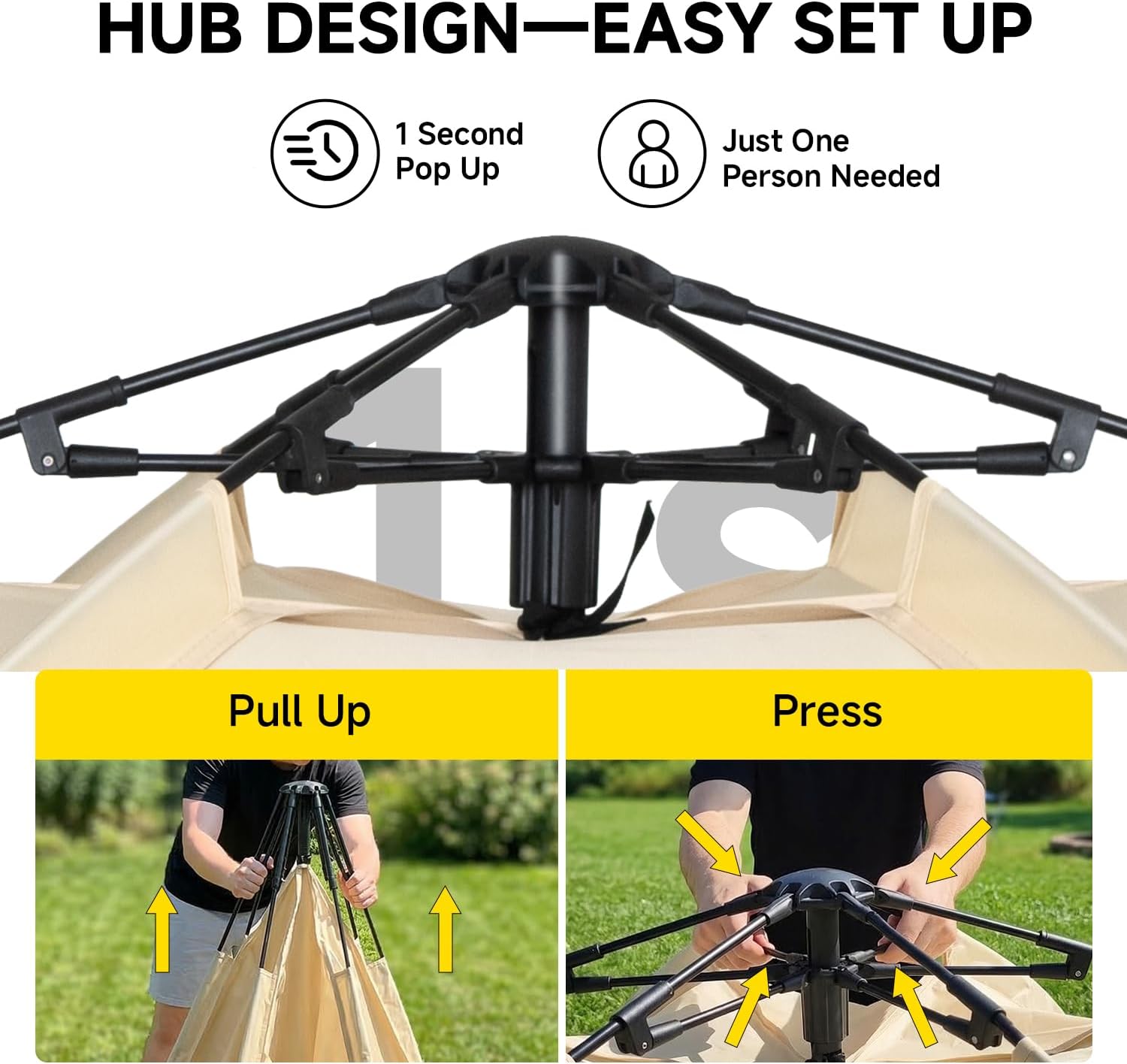 Alvantor® Screen House Gazebo, Pop Up Screen Tent, Instant Screen Room with Carry Bag, Outdoor Mosquito Tent Camping, Sun Shade Shelter for Patio, Garden, Backyard, Deck