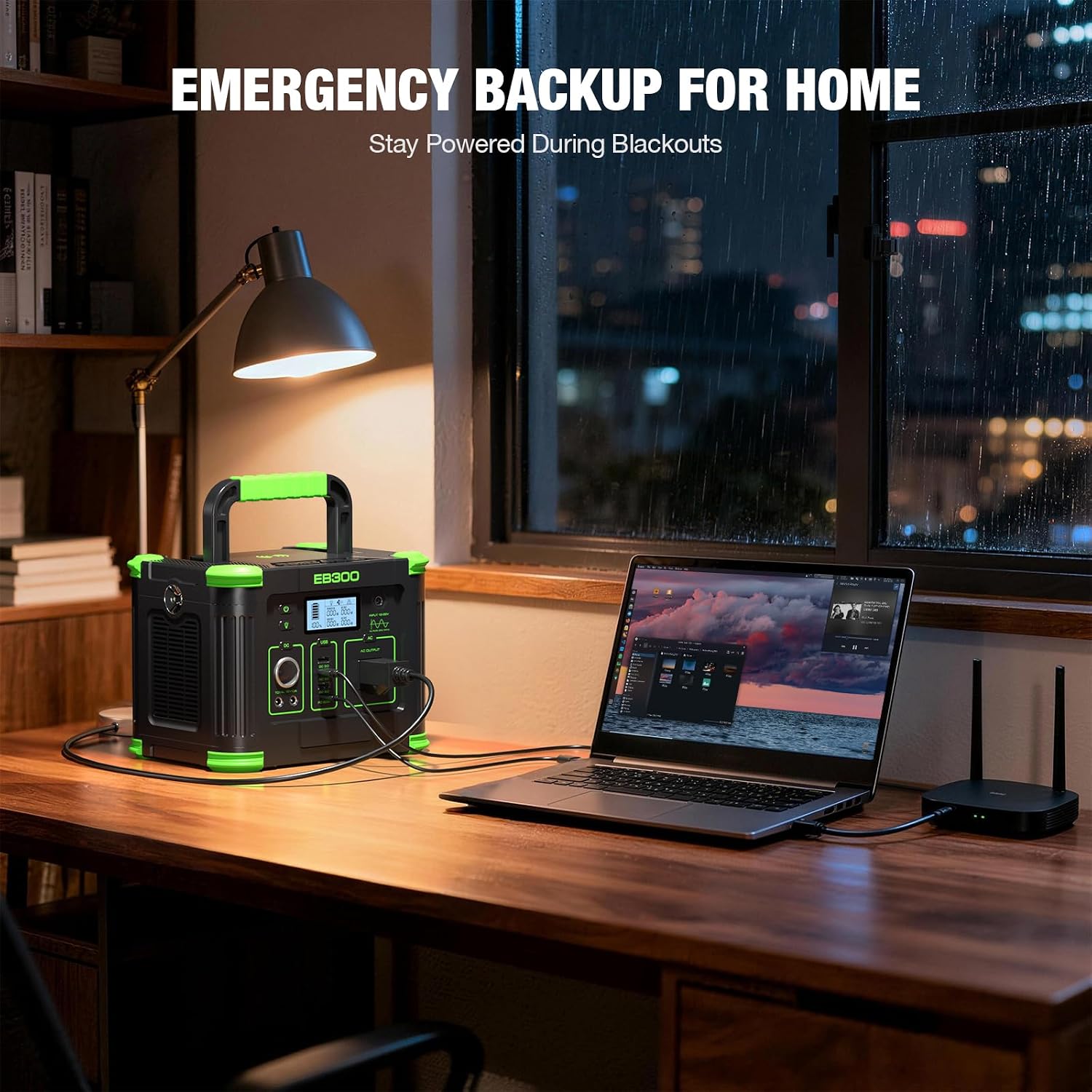 GRECELL Portable Power Station 330W (Peak 600W), GRECELL 288Wh Solar Generator with 60W USB-C PD, 5W Wireless 110V Pure Sine Wave AC Outlet, Lightweight Backup Battery for Camping, Travel, RVs