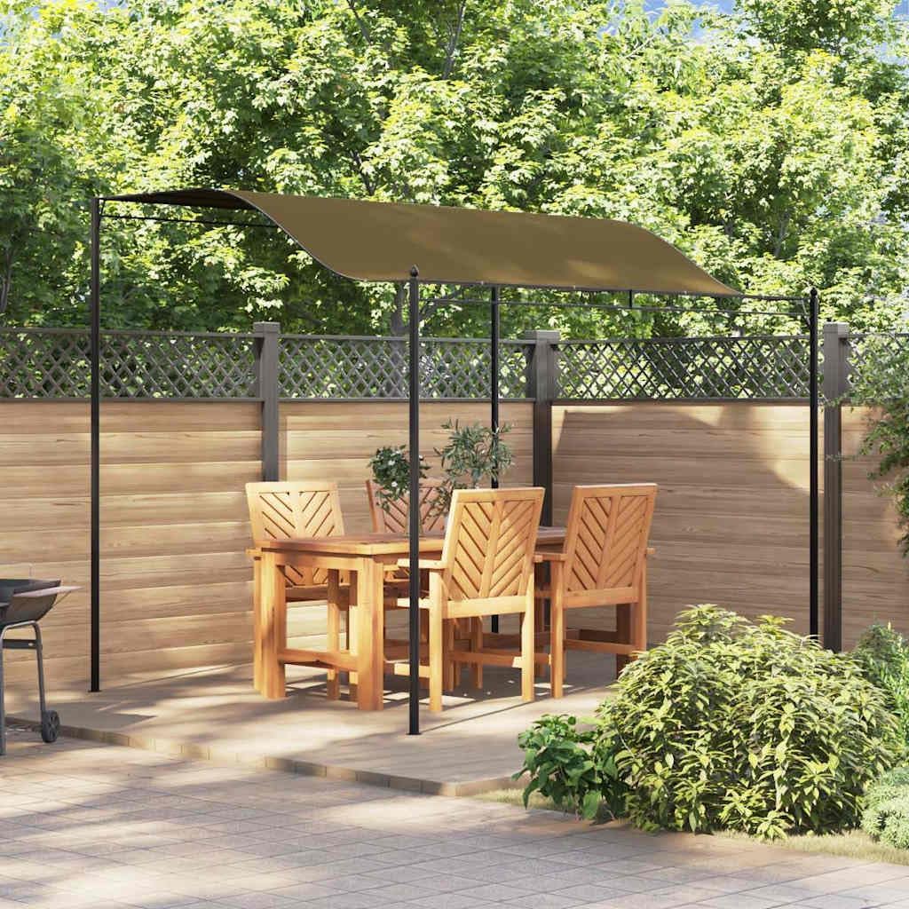vidaXL Gazebo Set of 2 Taupe Steel and Polyester Large Durable