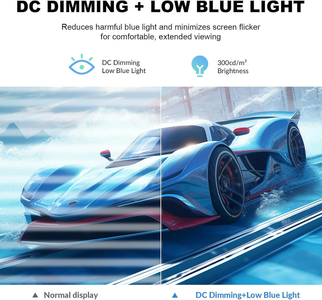 ZZA 32' Monitor | 4K UHD 3840x2160, IPS Panel, 60Hz, Adaptive Sync, 100% sRGB, Back Breathing Light,Blue Light Filter, VESA Mountable 75x75mm