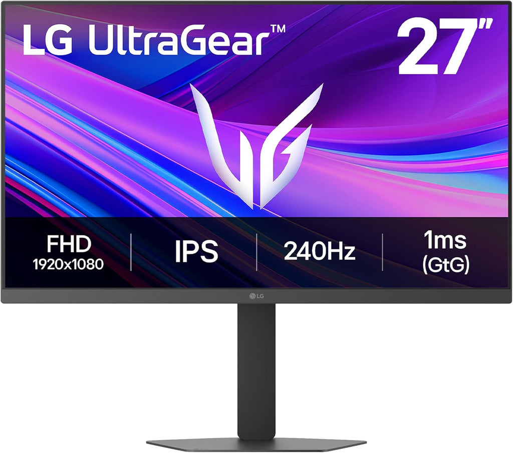 LG 27G440A-B 27-Inch Ultragear Full HD (1920 x 1080) IPS Gaming Monitor, 240Hz, 1ms, G-SYNC Compatible, FreeSync Premium, HDMI 2.1, DisplayPort, Tilt/Height/Swivel/Pivot Adjustable Stand, Black