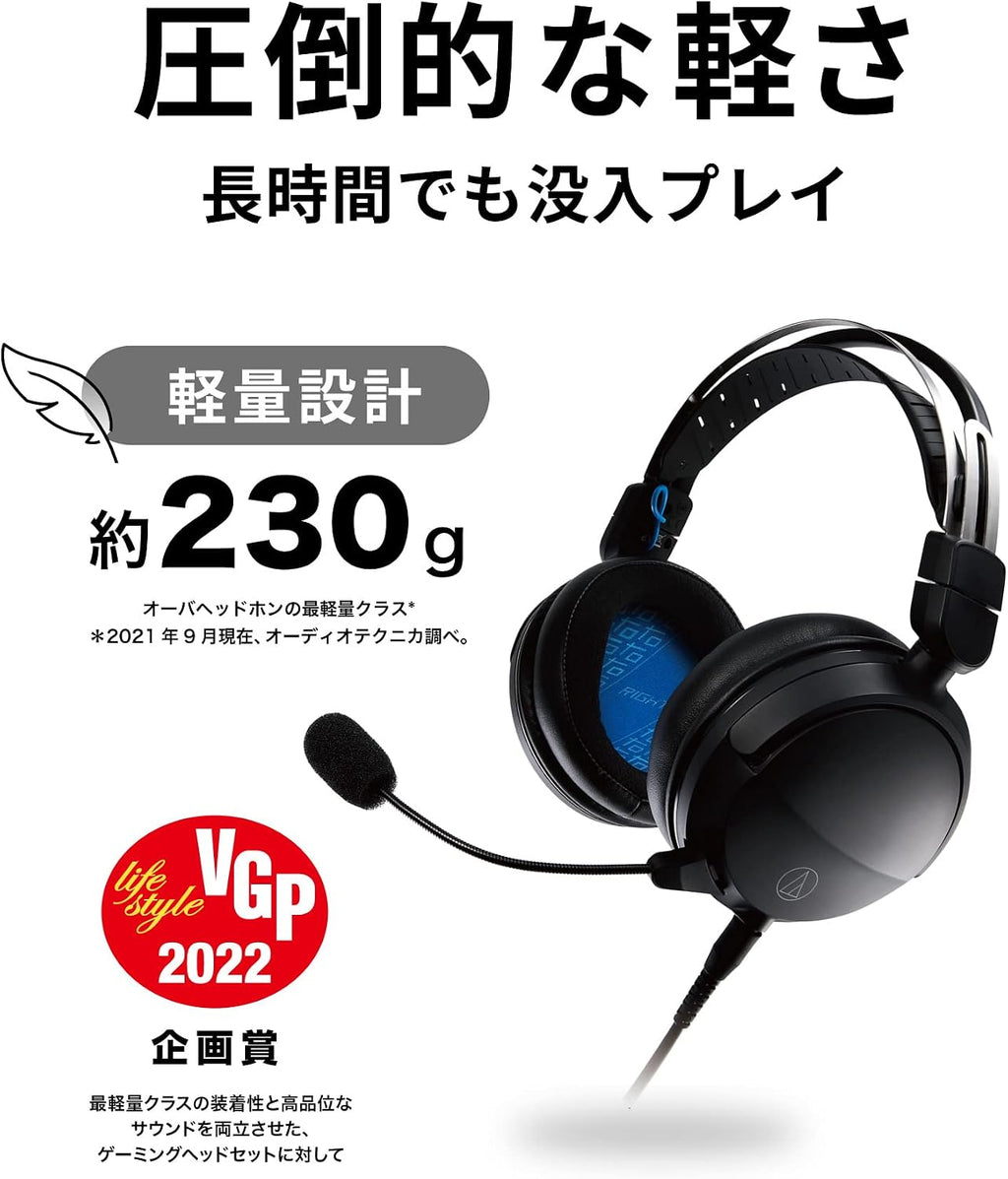 Audio-Technica ATH-GL3WH Closed-Back Gaming Headset, White