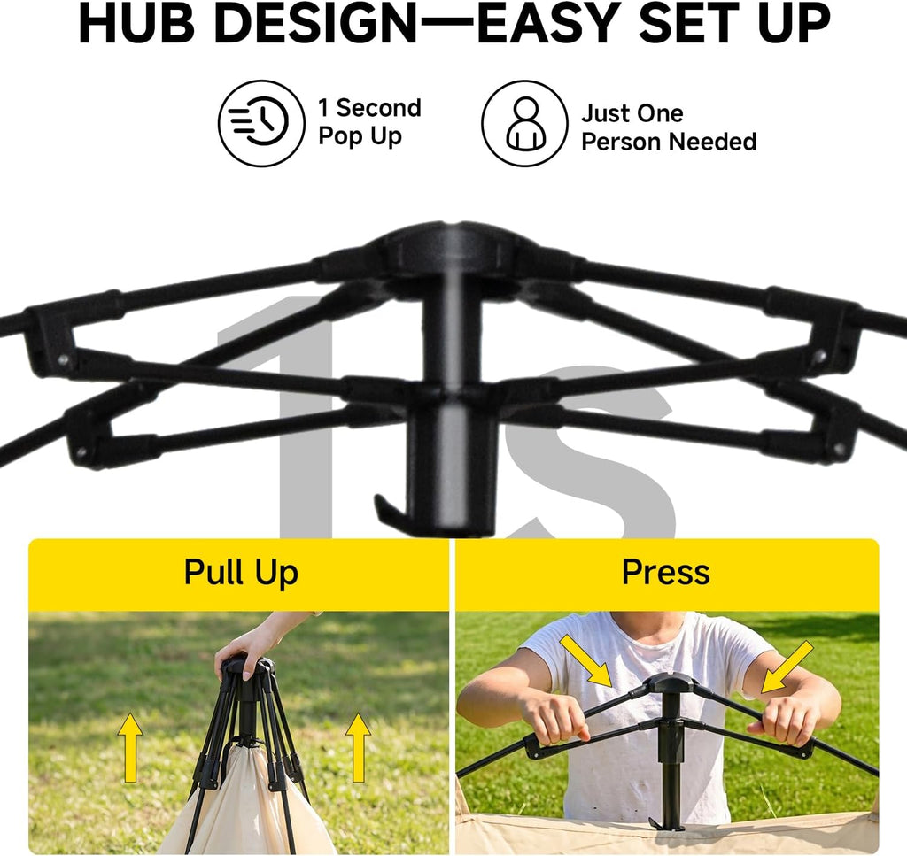 Alvantor® Screen House Gazebo, Pop Up Screen Tent, Instant Screen Room with Carry Bag, Outdoor Mosquito Tent Camping, Sun Shade Shelter for Patio, Garden, Backyard, Deck
