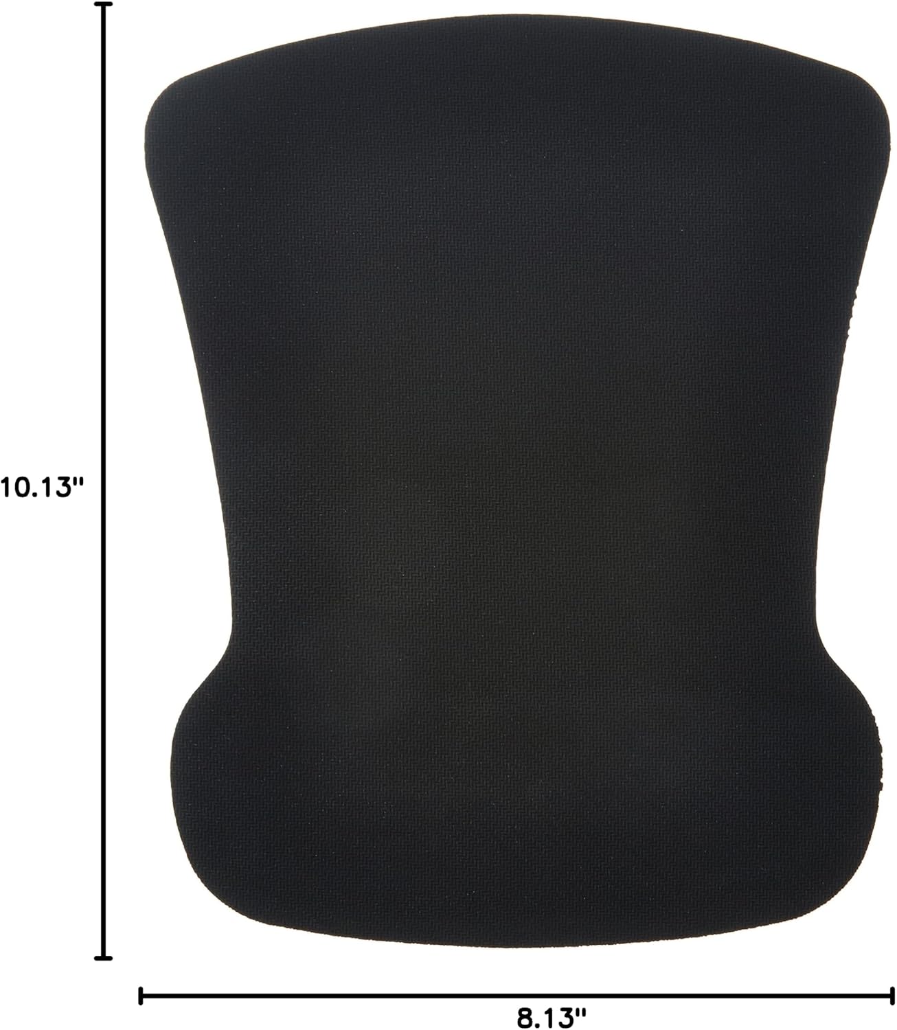 Amazon Basics Rectangular Gel Computer Mouse Pad with Wrist Support Rest, Non-Slip, Smooth Surface, Small, Black, 20-Pack