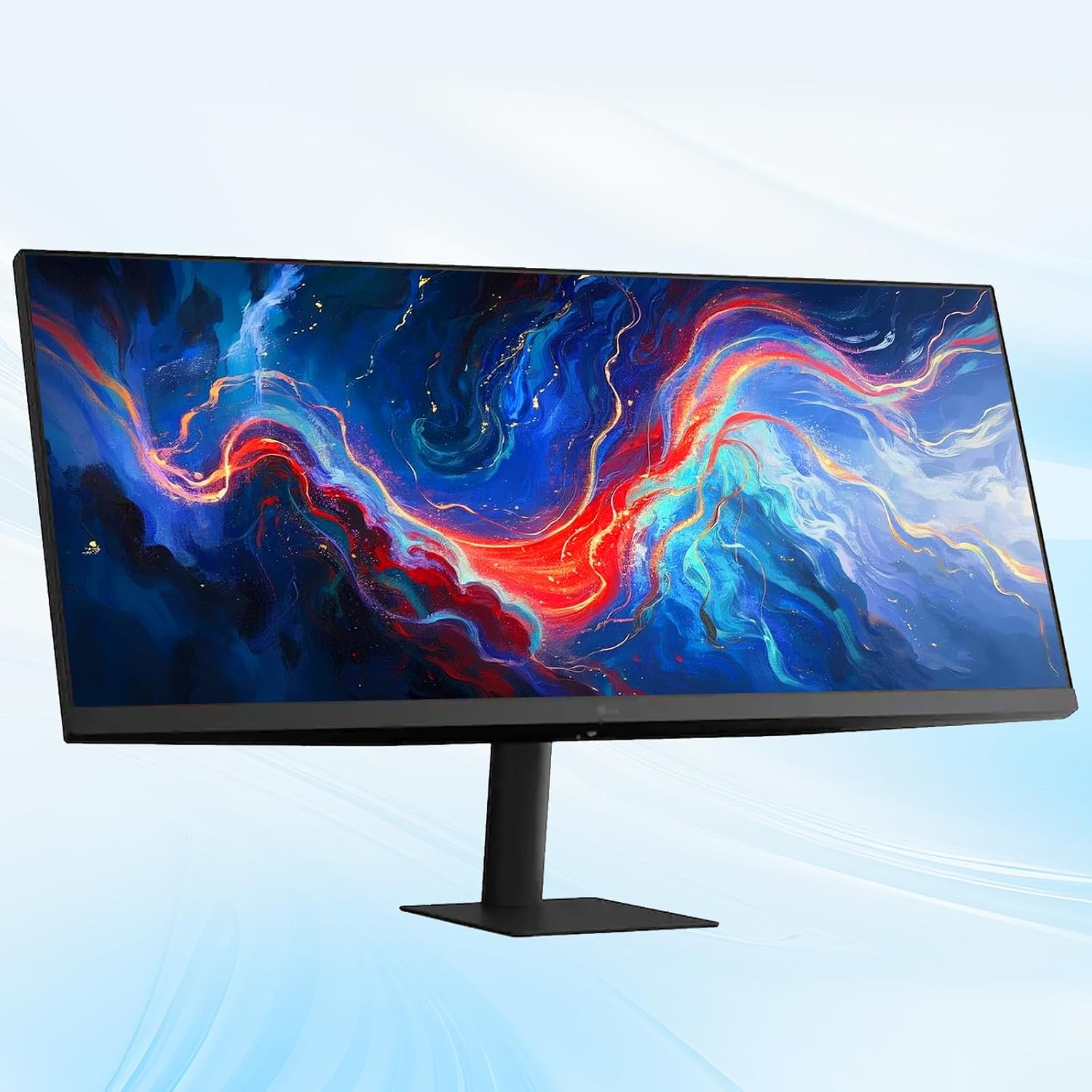 LG 34' UltraWide Monitor, WFHD (2560 x 1080), 100Hz, 5ms, AMD FreeSync, DisplayHDR 400, sRGB 99%, VESA Mount, Reader Mode, Black Stabilizer, HDMI, DisplayPort, Virtually Borderless Design,Tilt Stand